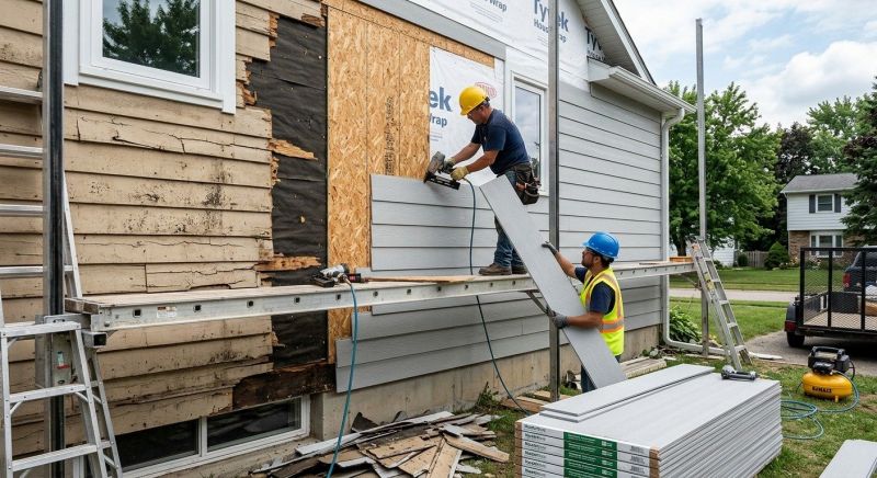 Fiber Cement Siding Installation